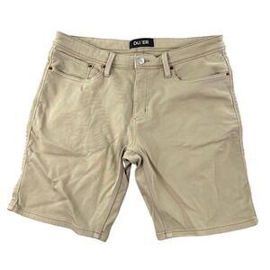 DUER Short Mens 36x10 Beige Slim Fit Performance Stretch Khaki N2X